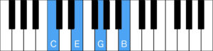 C major 7 root position