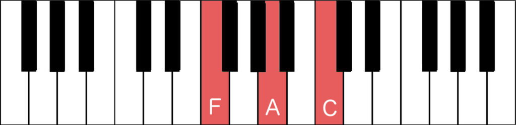 F major in root position