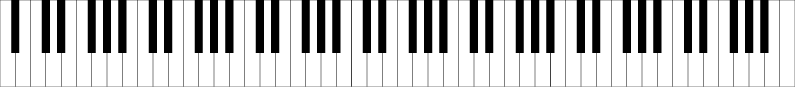 Piano keyboard showing the location of an A note